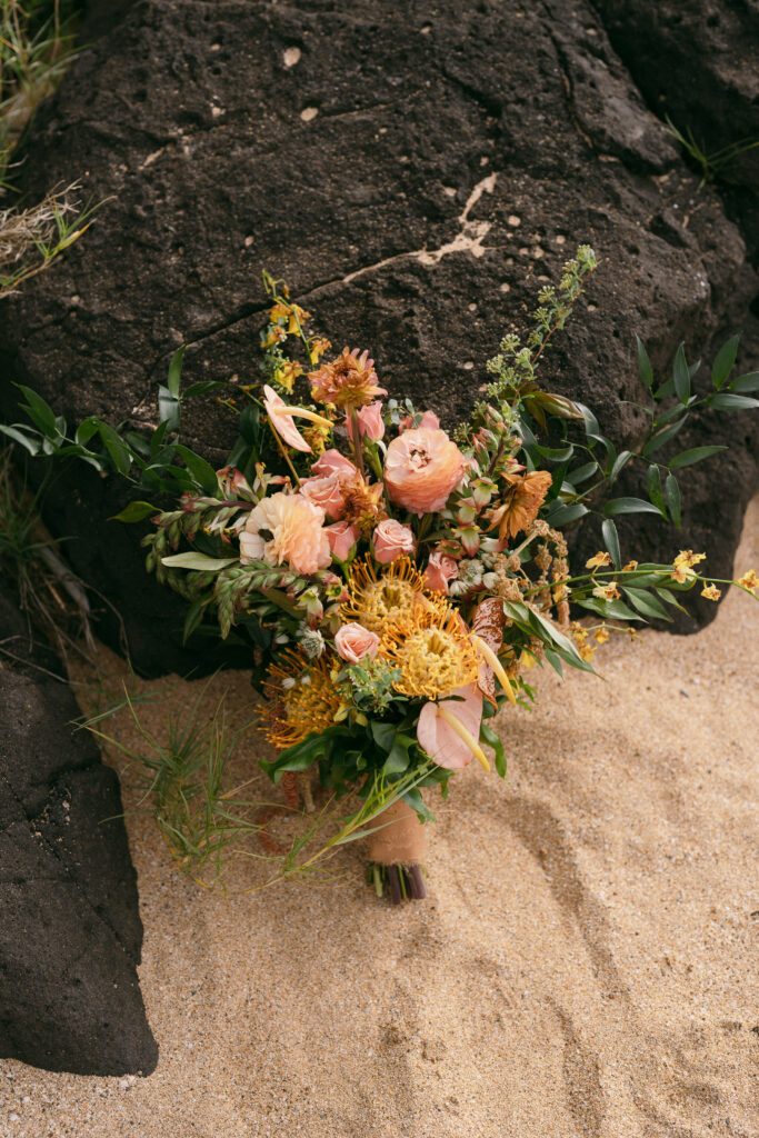 Including a florist vendor in this micro wedding helped elevate the entire experience. 