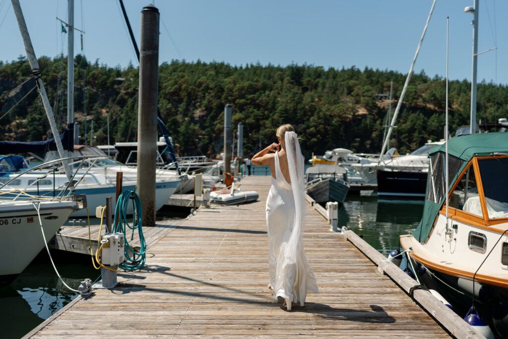 wedding at a marina