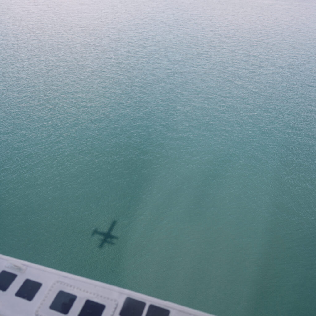 view from a seaplane