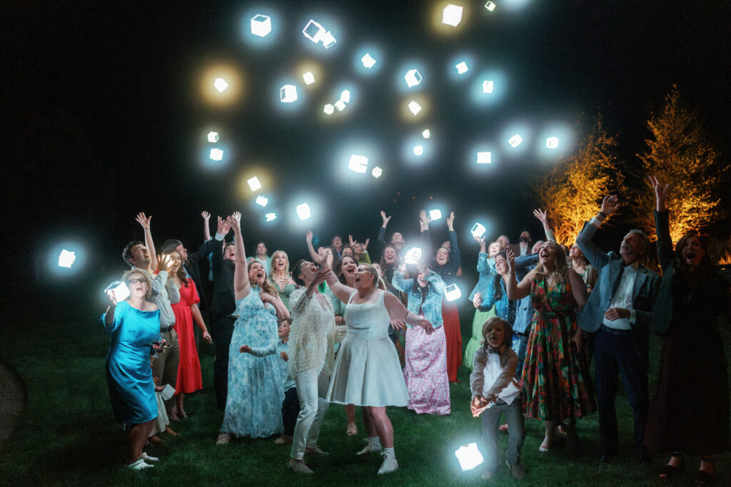 Wedding lantern exit, alternative sparkler exit