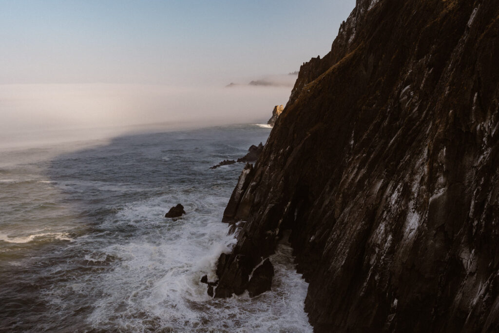 Oregon Coast cliff landscape