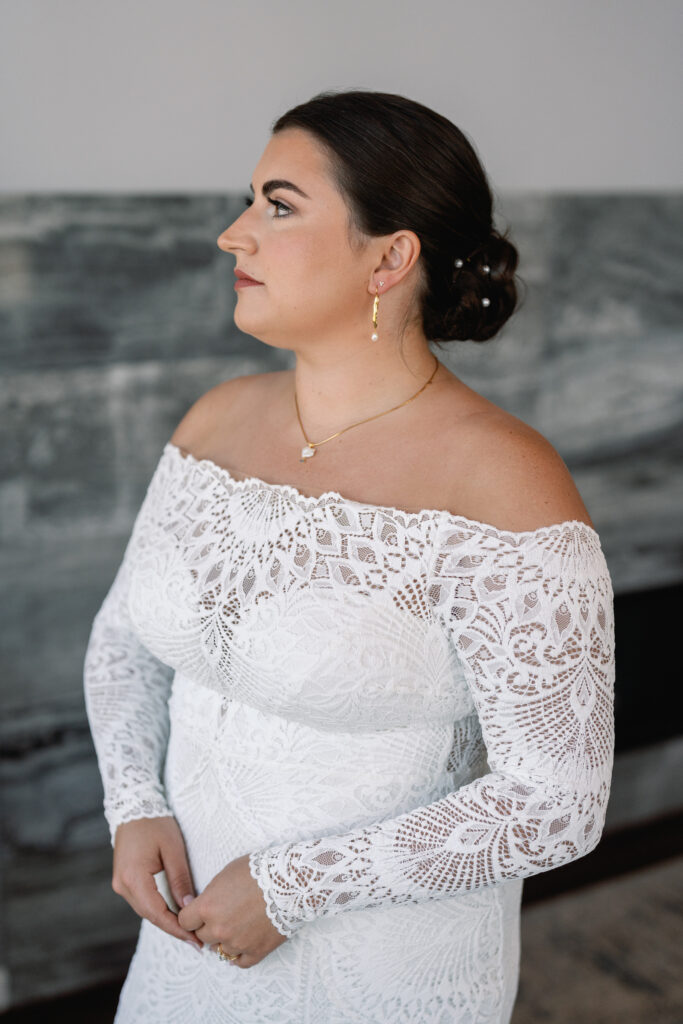 timeless bridal style crook point elopement
