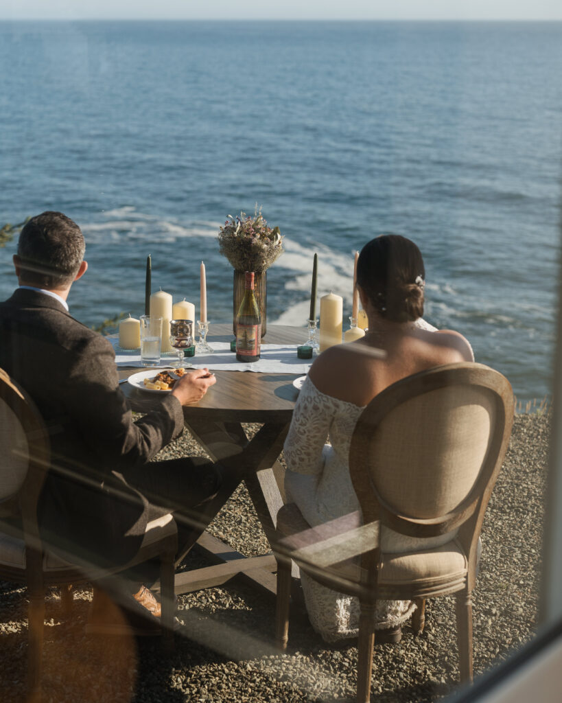 crook point elopement dinner reception