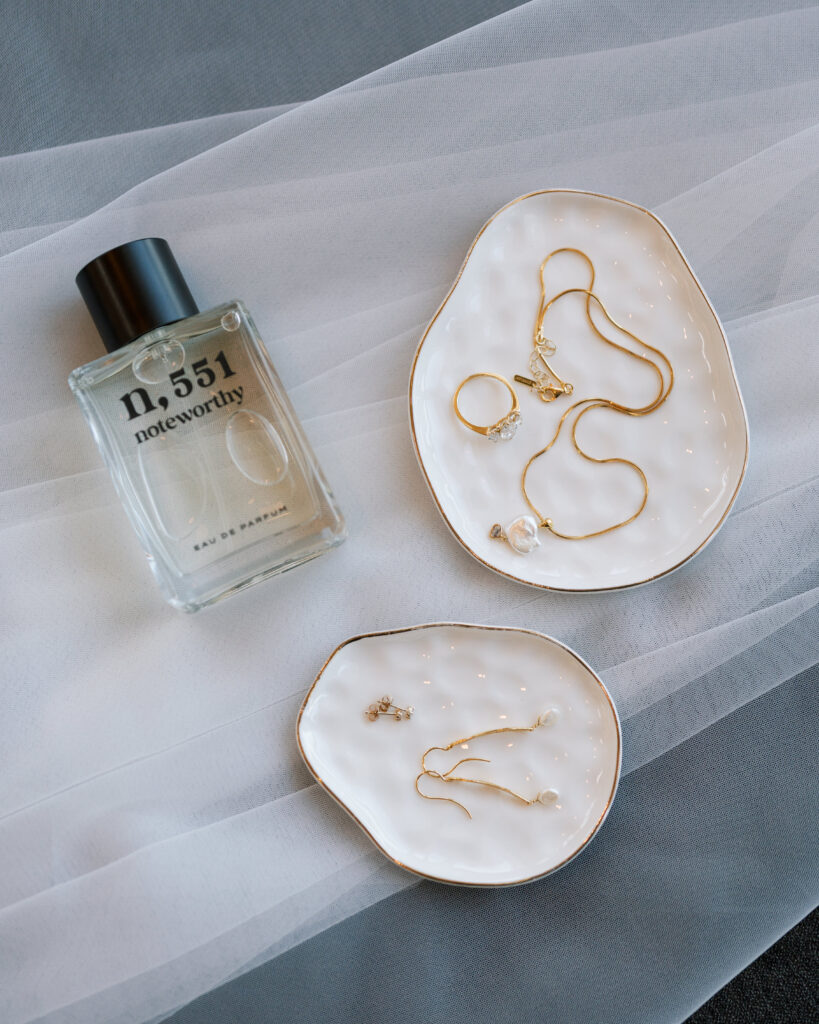 elopement jewelry and wedding day perfume