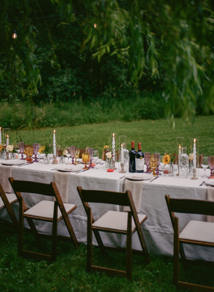 micro wedding dinner reception