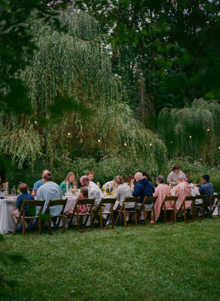 elopement dinner reception