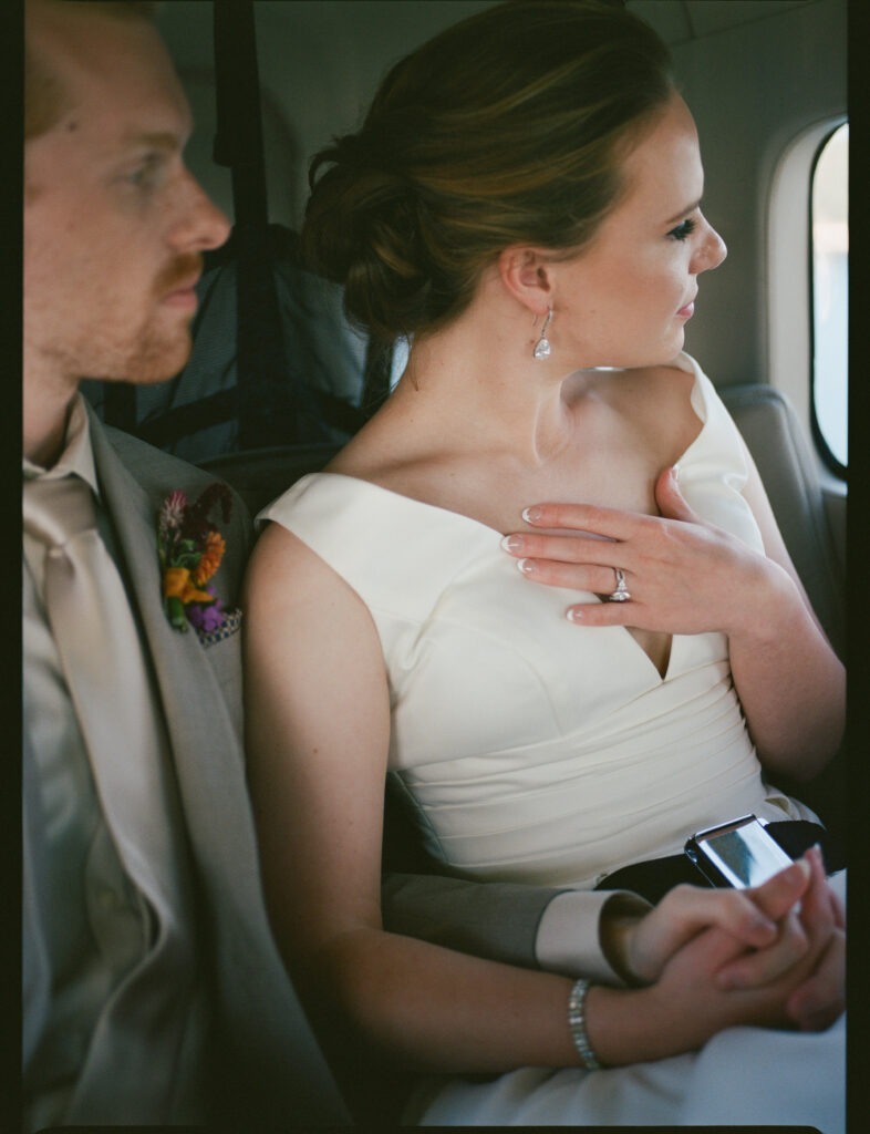seaplane wedding flight