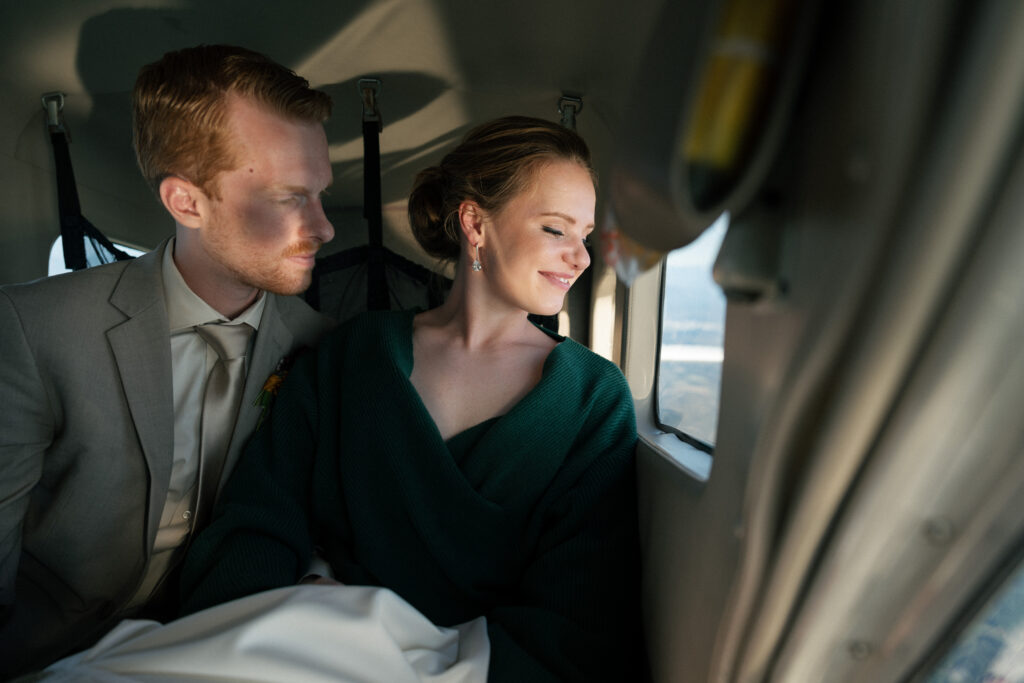 unique micro wedding idea seaplane flight