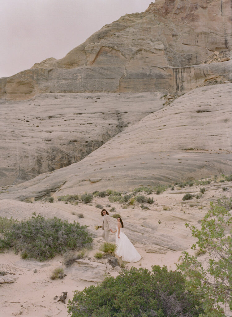 desert elopement film photography