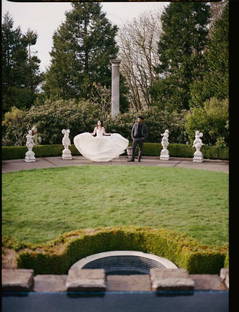 chateau de michellia wedding portraits