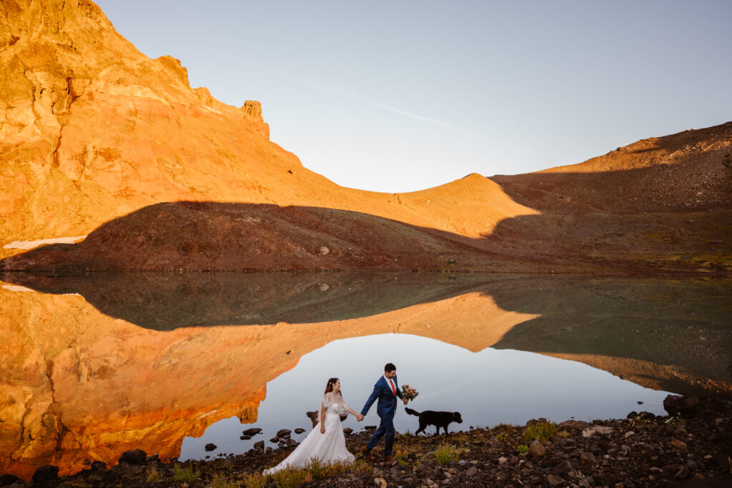no name lake wedding location