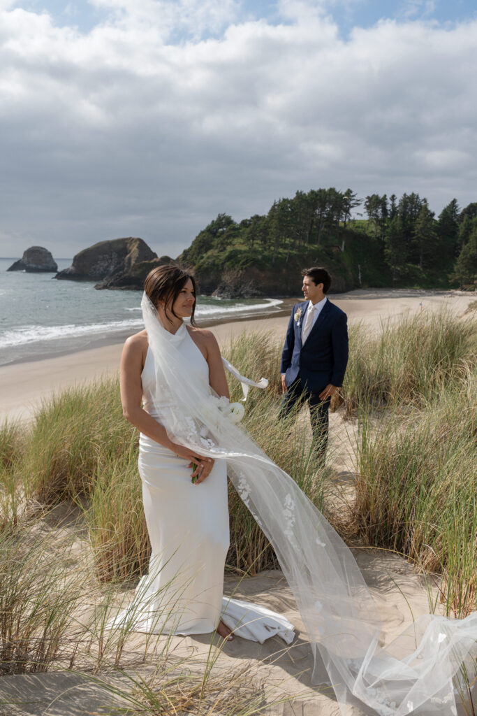 oregon coast editorial wedding portraits